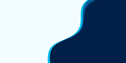 Blue Wave Abstract Background for Corporate Business Banner Template