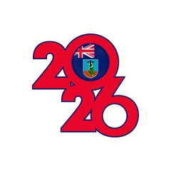 2026 banner with Montserrat flag inside.