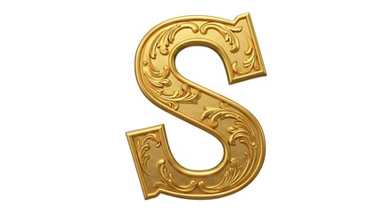 Naklejka premium letter S