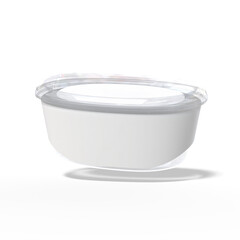 cosmetic cream container bowl mockup png
