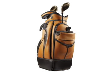 Sporty Golf Bag Illustration Isolated on Transparent Background