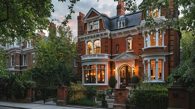 queen anne townhouse exterior in london video