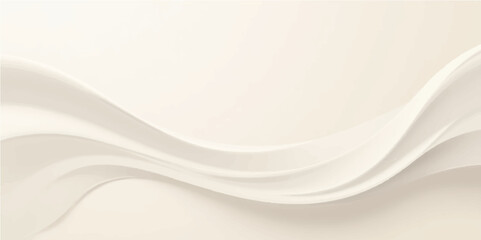 Abstract white background with clean, light, and empty wavy lines, perfect for a minimalist design or elegant dishware illustration