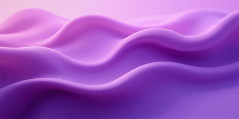 Fototapeta premium Soft purple abstract background with smooth wavy lines, light gradient shading, flowing texture, minimal and calm appearance, monochromatic vector style.