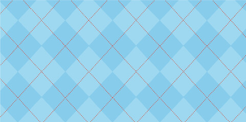 Blue diamond pattern background with seamless geometric grid and abstract design texture