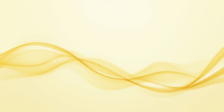 Abstract golden background with flowing wave patterns and elegant curved lines, a modern art illustration