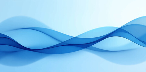 Abstract blue background with dynamic waves and futuristic lines, a smooth, colorful design perfect for digital art or tech-inspired wallpapers