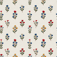 Fototapeta premium seamless, tile, background, wallpaper, repeating pattern, embroidery, animals, folklore, traditional, fabric pattern