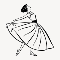 A lady's dress vector icon