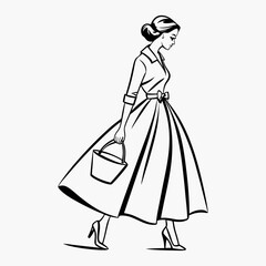 Fototapeta premium A lady's dress vector icon