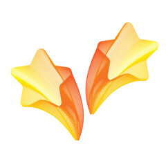 Abstract Flowing Star Shapes