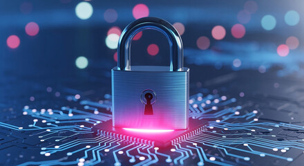 Cyber ​​security and data protection, internet network security, protect business and financial transaction data from cyber attack, user private data security encryption