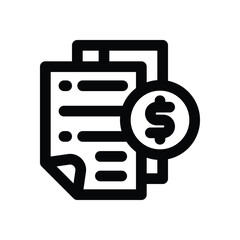 paper line icon. Clean and minimalist vector icon for websites, mobile apps, presentations, and logos. Fully scalable and customizable for any project.