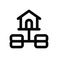 asset line icon. Clean and minimalist vector icon for websites, mobile apps, presentations, and logos. Fully scalable and customizable for any project.