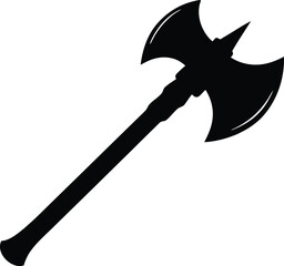 bold ember axe black silhouette for dark and mythical themes