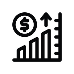 decrease line icon. Clean and minimalist vector icon for websites, mobile apps, presentations, and logos. Fully scalable and customizable for any project.