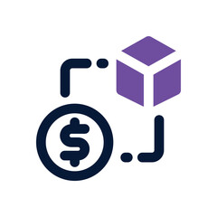 exchange duotone icon. Sleek and modern vector icon for websites, mobile apps, marketing materials, and corporate design. Fully scalable and ready to use.