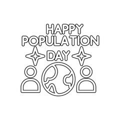 A bright, eco-friendly themed vector design showing community and environmental harmony for World Population Day. EPS is high-resolution and fully customizable.

