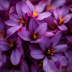 Saffron flowers 
