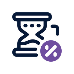 hourglass duotone icon. Sleek and modern vector icon for websites, mobile apps, marketing materials, and corporate design. Fully scalable and ready to use.