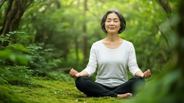 Peaceful Meditation in Nature's Embrace