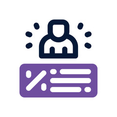 user duotone icon. Sleek and modern vector icon for websites, mobile apps, marketing materials, and corporate design. Fully scalable and ready to use.