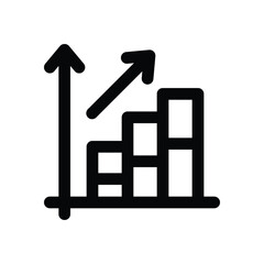 growth line icon. Clean and minimalist vector icon for websites, mobile apps, presentations, and logos. Fully scalable and customizable for any project.