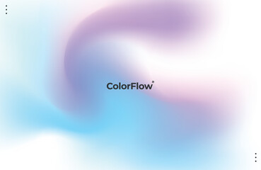 Abstract Gradient Background with Blue and Purple Color Flow Design