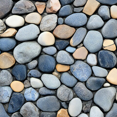 Seamless natural stones decorative pattern background  