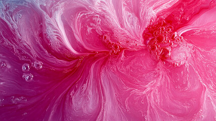 Fluid design resembling a blossoming flower.
Artistic blend of deep and light pink hues.