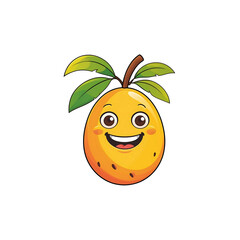 vector illustration of an orange fruit