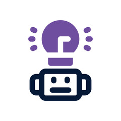 Obraz premium automation solution duotone icon. Sleek and modern vector icon for websites, mobile apps, marketing materials, and corporate design. Fully scalable and ready to use.