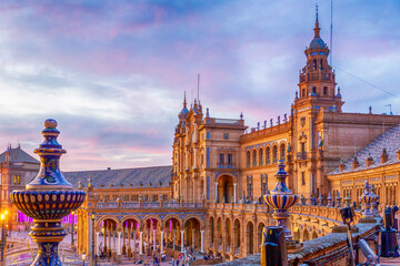 Naklejka premium Plaza de Espana, Seville, Spain