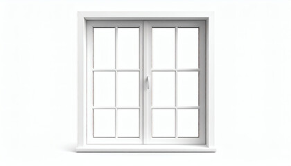 Fototapeta premium Windows isolated illustration in clean minimalist brush stroke style on white background for architecture, design, and construction concepts