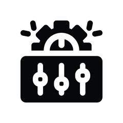control glyph icon. Strong and solid vector icon for websites, mobile interfaces, presentations, and visual branding. High quality and easy to edit.