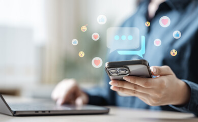 Communication chat message contact. Social network messaging. Text message bubble. Online chat text box. Internet social media addiction.