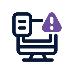 operational risk duotone icon. Sleek and modern vector icon for websites, mobile apps, marketing materials, and corporate design. Fully scalable and ready to use.