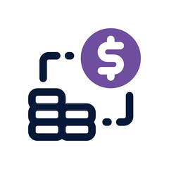 money duotone icon. Sleek and modern vector icon for websites, mobile apps, marketing materials, and corporate design. Fully scalable and ready to use.