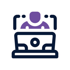 customer service duotone icon. Sleek and modern vector icon for websites, mobile apps, marketing materials, and corporate design. Fully scalable and ready to use.