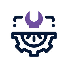 technical support duotone icon. Sleek and modern vector icon for websites, mobile apps, marketing materials, and corporate design. Fully scalable and ready to use.