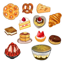 set of food icons