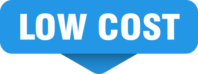 low cost sticker. low cost sign on transparent background