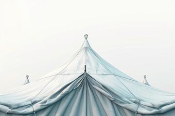 Ultra Hd Image of Tent Against White Backdrop View