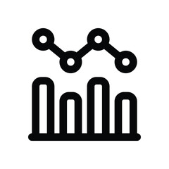 data analysis line icon. Clean and minimalist vector icon for websites, mobile apps, presentations, and logos. Fully scalable and customizable for any project.