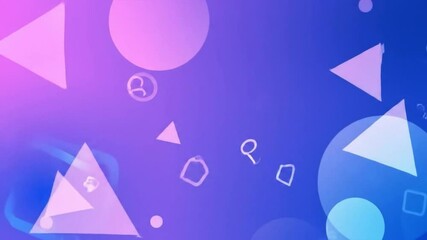 Smooth geometric loop animation with glowing shapes, perfect for modern presentations and video backgrounds