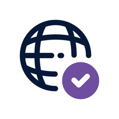 internet duotone icon. Sleek and modern vector icon for websites, mobile apps, marketing materials, and corporate design. Fully scalable and ready to use.