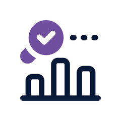 analysis duotone icon. Sleek and modern vector icon for websites, mobile apps, marketing materials, and corporate design. Fully scalable and ready to use.