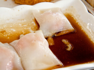 Cantonese Rice Noodle Roll, Silky, savory, steamed rice noodle rolls