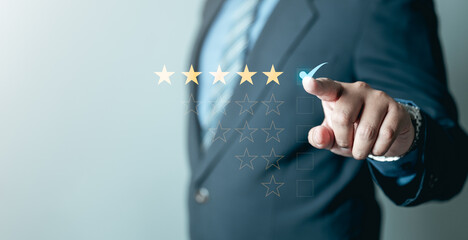 Satisfaction customer survey. Feedback review positive. Evaluation employee performance. Client...