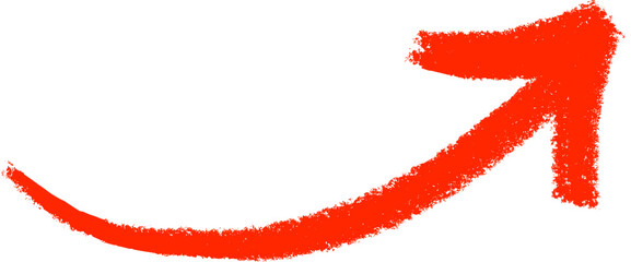 Hand-drawn orange arrow pointing diagonally up and to the right.